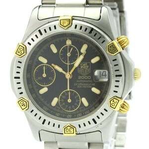 TAG HEUER 2000 Chronograph Gold Plated Steel Automatic Mens Watch